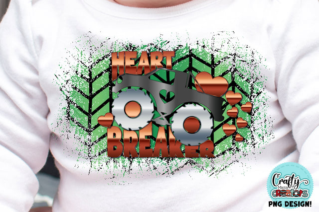 Monster Truck Png, Heart Breaker Valentine's Day Sublimation SVG Crafty Mama Studios 
