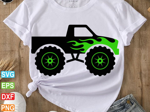 Monster Truck Shark SVG, Truck Shirt Cut File SVG artprintfile 