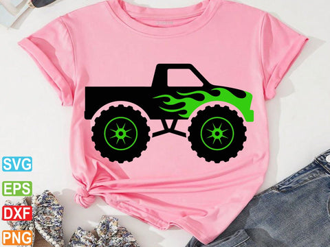 Monster Truck Shark SVG, Truck Shirt Cut File SVG artprintfile 