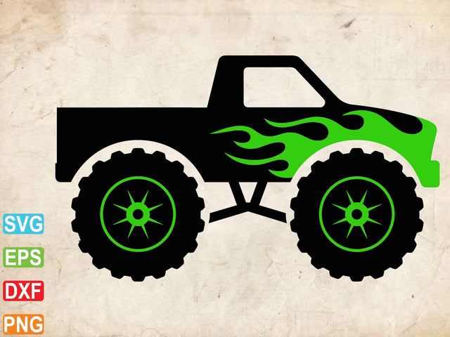 Monster Truck Shark SVG, Truck Shirt Cut File SVG artprintfile 