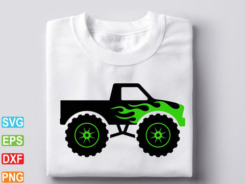 Monster Truck Shark SVG, Truck Shirt Cut File SVG artprintfile 