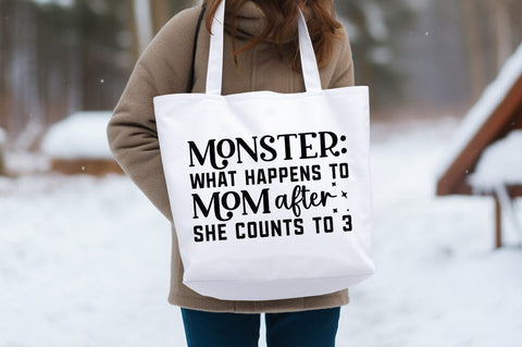 Monster what happens to mom after she counts to 3 SVG Design SVG Designangry 