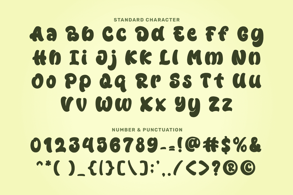 Monstera Rounded Font MONSTERA - So Fontsy