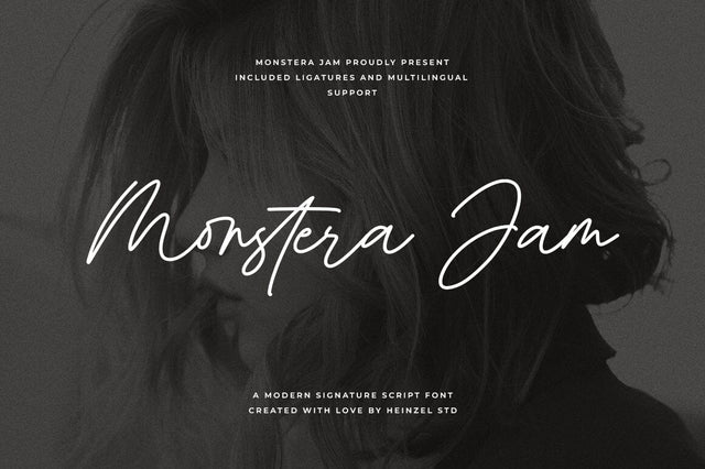 Monstera Jam Signature Font Font Heinzel Studio 