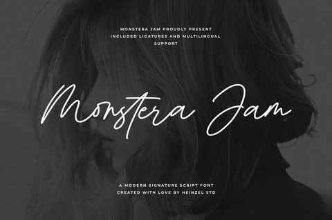 Monstera Jam Signature Font Font Heinzel Studio 