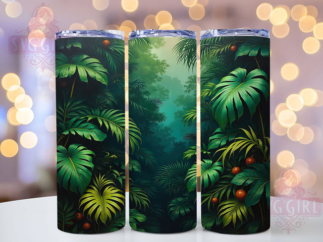 Monstera Plant Lover 20oz Tumbler, Monstera Tumbler, Plant Lover Gifts, Tropical Design, Sublimation Wrap, 20oz Tumbler, Botanical Decor, Houseplant Accessories Sublimation SvggirlplusArt 