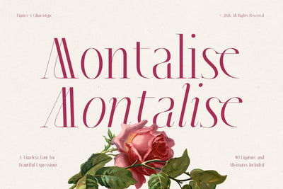 Montalise - Luxury Serif Font Font Mozzatype 