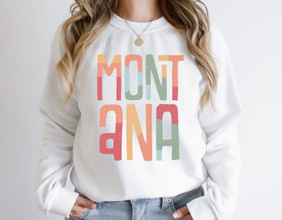 Montana Retro Typography PNG | Vintage State Name Design | Sublimation Digital Download Sublimation Print Perfect Design Shop 
