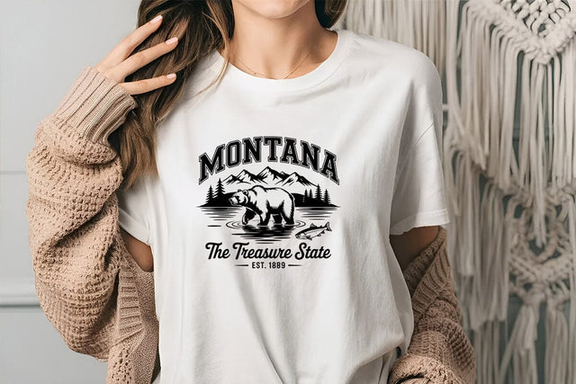 Montana The Treasure State Est. 1889 SVG Angelina750 