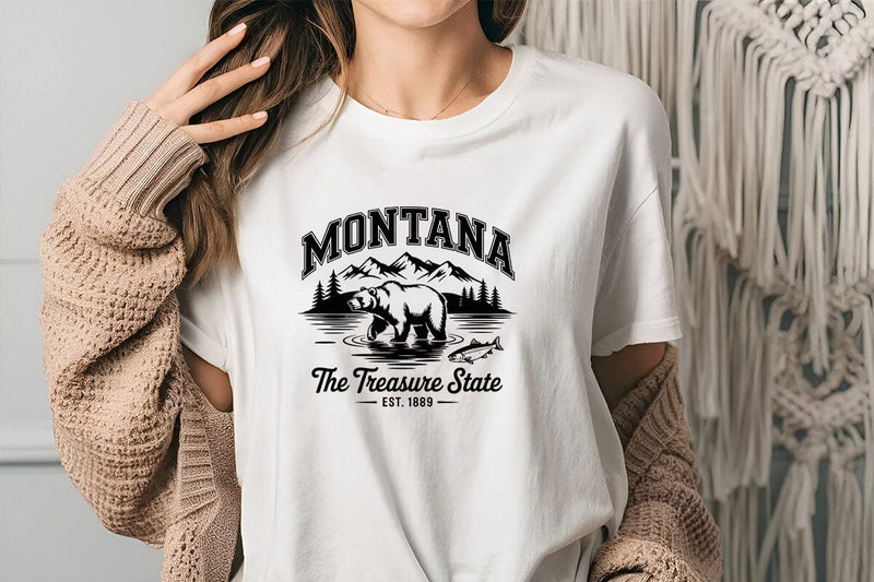 Montana The Treasure State Est. 1889 SVG Angelina750 