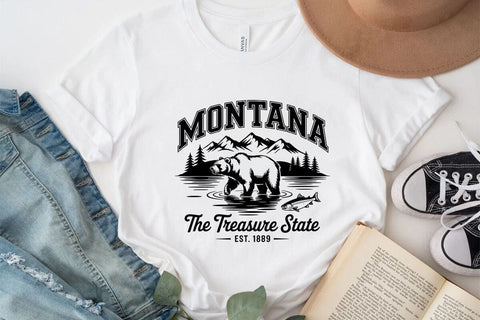 Montana The Treasure State Est. 1889 SVG Angelina750 