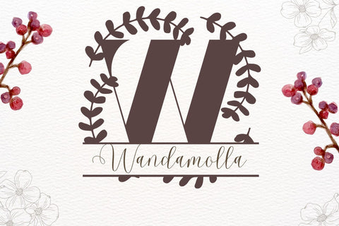 Montclaire Split Monogram Font Font Dm Letter Studio 