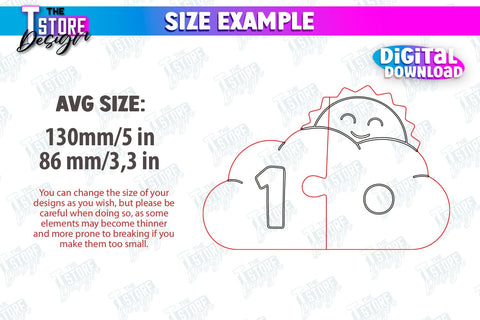 Montessori Numbers Puzzle Laser Cut Design, Kids Puzzle SVG, Wooden Montessori Toy, Number Toy Puzzle SVG SVG The T Store Design 