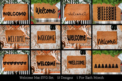 Monthly Welcome Mat SVG Set SVG So Fontsy Design Shop 