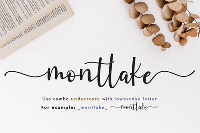 Montlake - Wedding Branding Cute Font Font Jimtype Studio 
