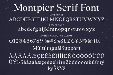 Montpier – Font Duo Font Four Lines Std. 