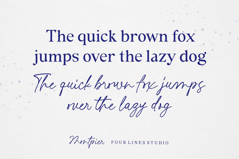 Montpier – Font Duo Font Four Lines Std. 