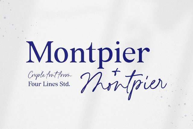 Montpier – Font Duo Font Four Lines Std. 