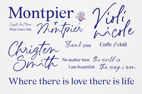Montpier – Font Duo Font Four Lines Std. 