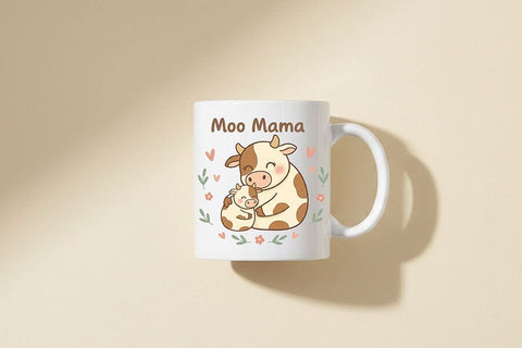 Moo Mama Png, Cow Mom Png Design, Cute Cow Calf Sublimation, Farm Mama Shirt, Western Mom Png, Highland Cow Mom Gift, Mothers Day Cow Shirt SVG TiffsCraftyCreations 