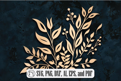 Moody Botanical Art SVG cut file SVG MD JOYNAL ABDIN 