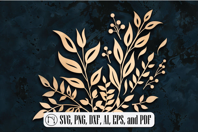 Moody Botanical Art SVG cut file SVG MD JOYNAL ABDIN 