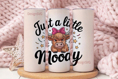 Moody Cow 20oz Tumbler Design Sublimation DesignSVG 