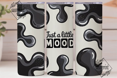 Moody Cow Print 20oz Tumbler Wrap Sublimation sassyprint 