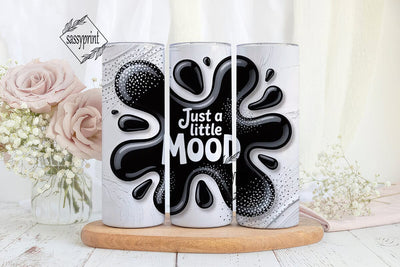Moody Cow Print 20oz Tumbler Wrap Sublimation sassyprint 