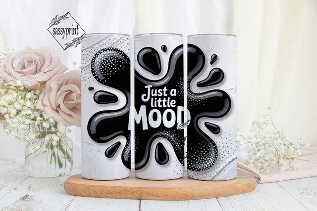 Moody Cow Print 20oz Tumbler Wrap Sublimation sassyprint 