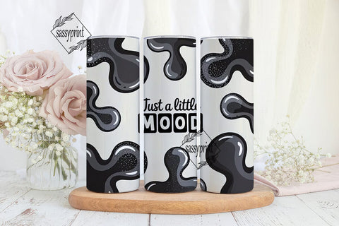 Moody Cow Print 20oz Tumbler Wrap Sublimation sassyprint 