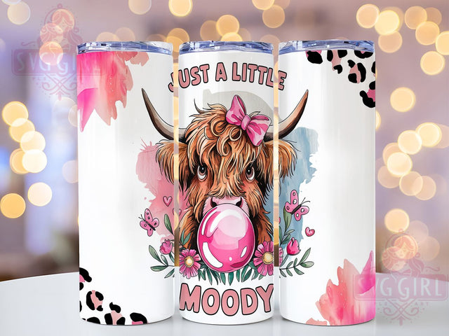 Moody Highland Cow Farmhouse Tumbler, Moody Cow Cup, Farmhouse Tumbler, Western Cow Mug, 20oz Tumbler Wrap, Rustic Sublimation, Funny Cow Design Sublimation SvggirlplusArt 