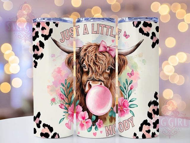 Moody Highland Cow Farmhouse Tumbler, Moody Cow Cup, Farmhouse Tumbler, Western Cow Mug, 20oz Tumbler Wrap, Rustic Sublimation, Funny Cow Design Sublimation SvggirlplusArt 