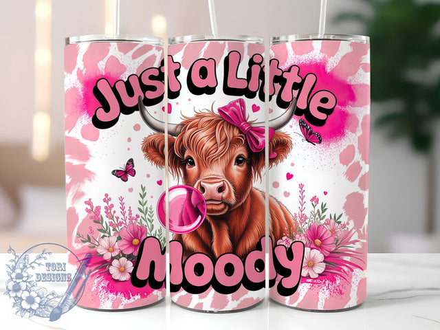 Moody Highland Cow Rustic Farmhouse Tumbler, Rustic Cow Cup, 20Oz Sublimation Wrap, Farmhouse Cow Mug, Country Cow Drinkware, Highland Cattle Tumbler, Western Cow Design Sublimation ToriDesigns 