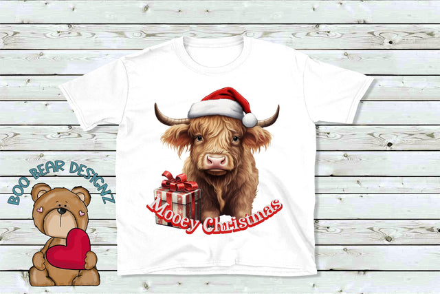 Mooey Christmas, a cow sublimation Sublimation Boo Bear Designz 