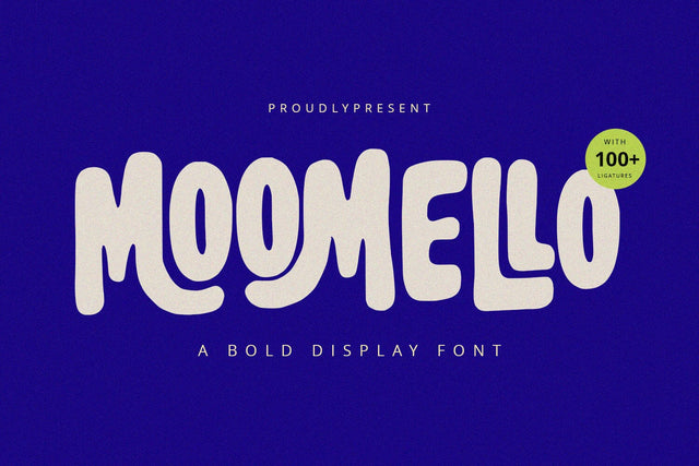 Moomello - Display Font Font Alpaprana Studio 