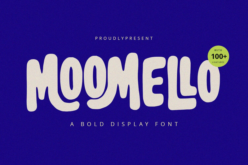Moomello - Display Font Font Alpaprana Studio 
