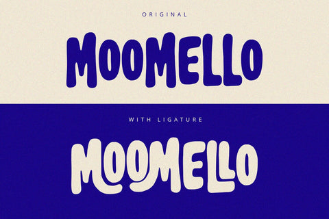 Moomello - Display Font Font Alpaprana Studio 