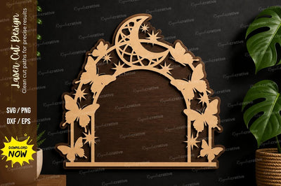 Moon Arch Butterfly laser cut svg File SVG Regulrcrative 