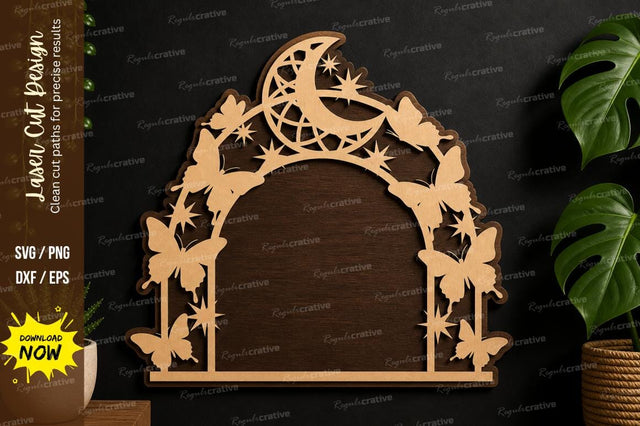 Moon Arch Butterfly laser cut svg File SVG Regulrcrative 