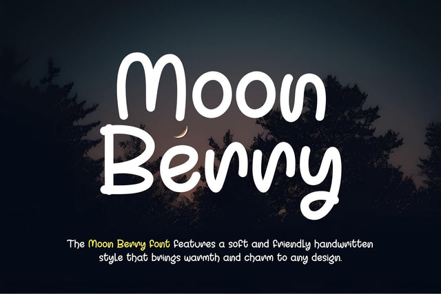 Moon Berry Font Afandi Studio 