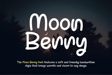 Moon Berry Font Afandi Studio 
