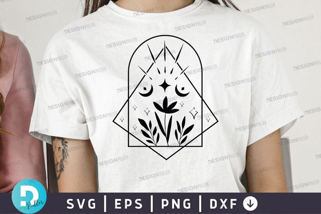 Moon flower Svg Design SVG Regulrcrative 