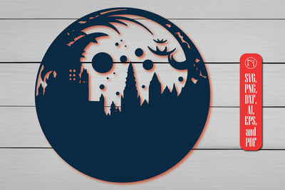 Moon Papercut Wall Decor SVG SVG MD JOYNAL ABDIN 