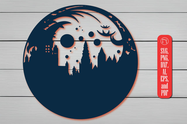 Moon Papercut Wall Decor SVG SVG MD JOYNAL ABDIN 