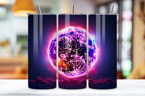 Moon Tumbler Wrap Design PNG, Moon Sublimation PNG, Moon Tumbler Wrap PNG | Celestial 20oz Skinny Tumbler Sublimation Design | Straight/Tapered PNG Sublimation FloridPrintables 