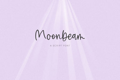 Moonbeam Script Font Beck McCormick 