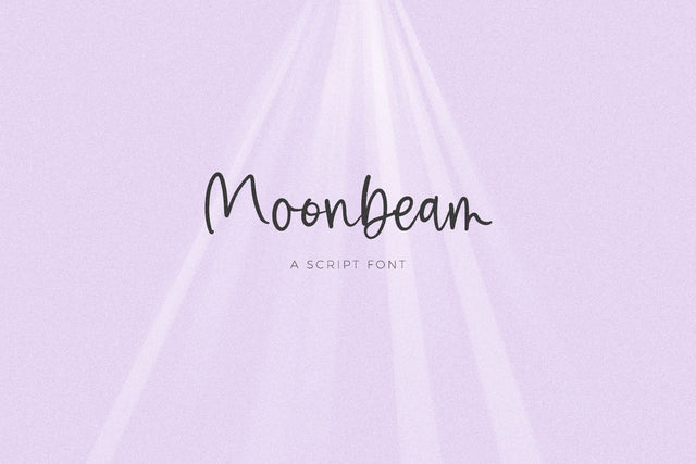 Moonbeam Script Font Beck McCormick 
