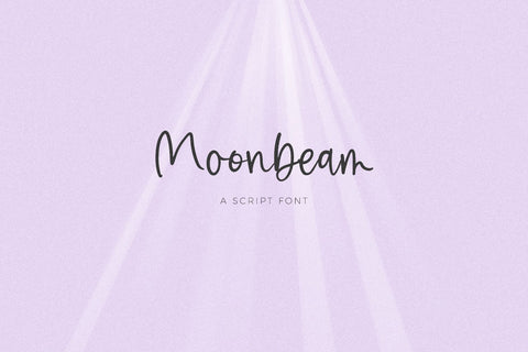 Moonbeam Script Font Beck McCormick 