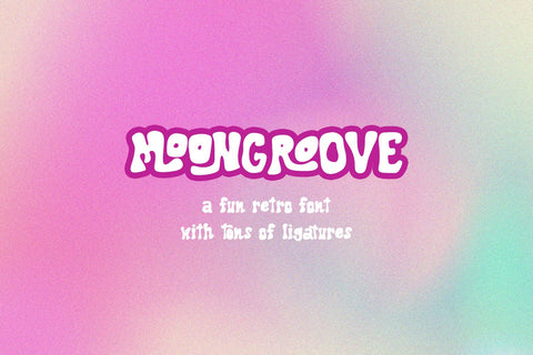 Moongroove Retro Font Font Beck McCormick 